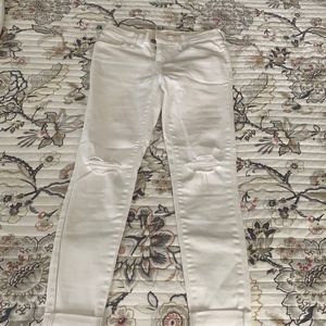 Levi Strauss 710 white super skinny jeans